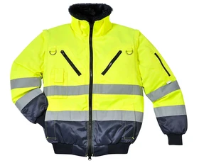 PORTWEST 4-in-1 Warnschutz Pilotenjacke gelb/schwarz