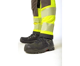 PortWest DX442 Warnschutz Stretch Hose mit abnehmbaren Holstertaschen | 46 | orange | 5036108363018