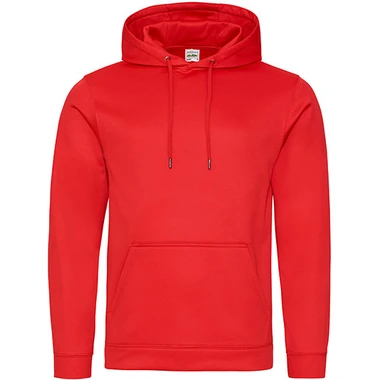 Sports Polyester Hoodie Fire Red JH006