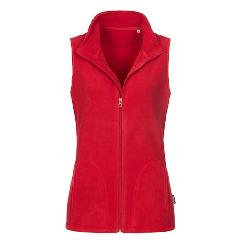 Fleece Vest Women Scarlet Red S5110 Udo Dömer Shop