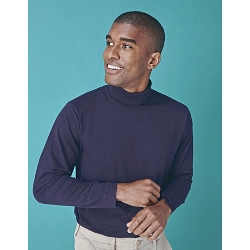 RollNeck LongSleeve Top Navy W020 Udo Dömer Shop